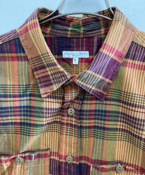 Engineered Garments（エンジニアド ガーメンツ）Engineered Garments (エンジニアド ガーメンツ) ワークチェックシャツ マルチカラー サイズ:Lの古着・服飾アイテム