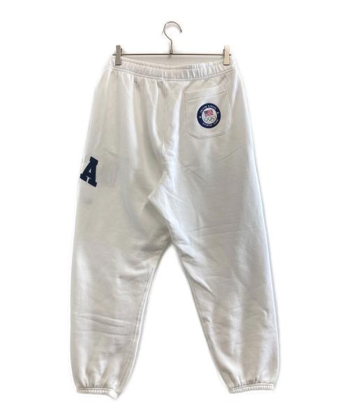 POLO RALPH LAUREN（ポロ・ラルフローレン）POLO RALPH LAUREN (ポロ・ラルフローレン) スウェットパンツ ホワイト サイズ:Mの古着・服飾アイテム