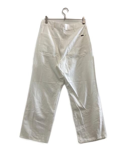 DELUXE（デラックス）Deluxe (デラックス) コットンリネン 5ポケットワイドパンツ　26SD4266 ホワイト サイズ:Lの古着・服飾アイテム
