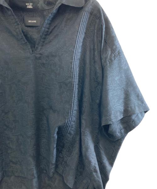 DELUXE（デラックス）Deluxe (デラックス) COHIBA ペイズリー柄キューバシャツ　23SD1324 ブラック サイズ:Lの古着・服飾アイテム