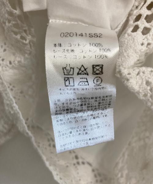 sara mallika（サラマリカ）sara mallika (サラマリカ) Geometric Lace Joint Top ホワイト サイズ:FREEの古着・服飾アイテム