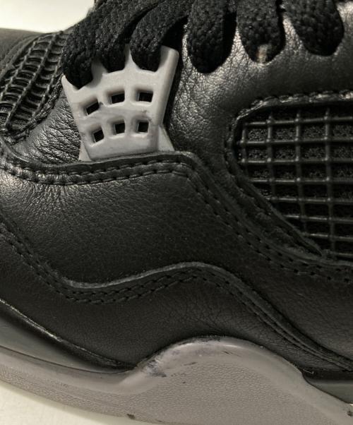 NIKE（ナイキ）NIKE (ナイキ) AIR JORDAN 4 RETRO ブラック サイズ:27の古着・服飾アイテム