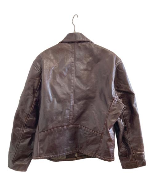 Schott（ショット）Schott (ショット) シングルライダースジャケット ブラウン サイズ:42の古着・服飾アイテム