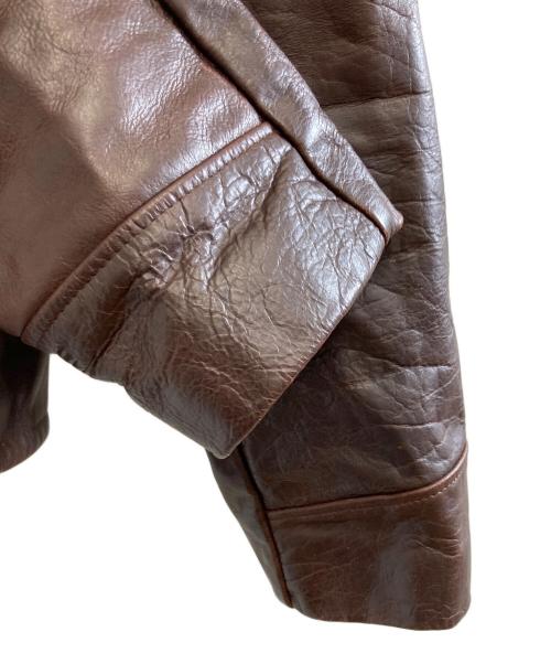 Schott（ショット）Schott (ショット) シングルライダースジャケット ブラウン サイズ:42の古着・服飾アイテム