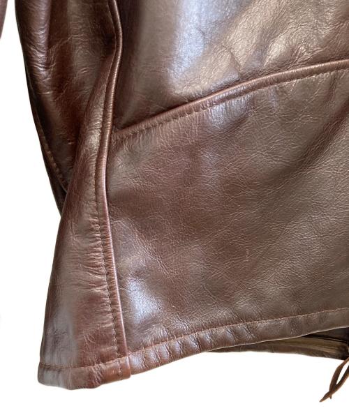 Schott（ショット）Schott (ショット) シングルライダースジャケット ブラウン サイズ:42の古着・服飾アイテム
