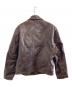 Schott (ショット) シングルライダースジャケット ブラウン サイズ:42：40000円