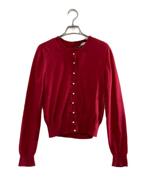 DOLCE & GABBANA（ドルチェ＆ガッバーナ）DOLCE & GABBANA (ドルチェ＆ガッバーナ) カシミヤアンサンブルカーディガン レッド サイズ:40の古着・服飾アイテム