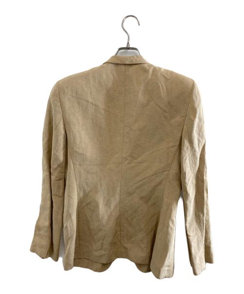 GIORGIO ARMANI（ジョルジオアルマーニ）GIORGIO ARMANI (ジョルジオアルマーニ) リネンシルクテーラードジャケット ベージュ サイズ:Lの古着・服飾アイテム