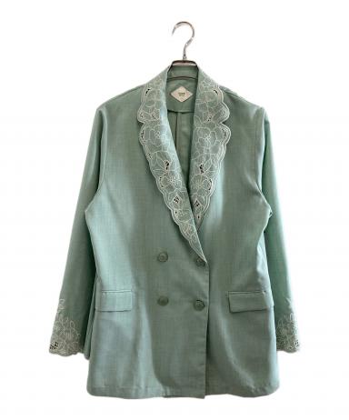 中古・古着通販】AMERI (アメリ) MEDI LACE EMBROIDERY COLLAR JACKET