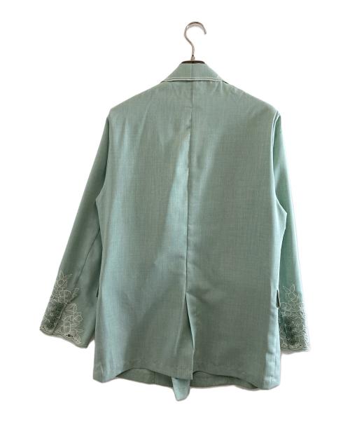 Ameri（アメリ）AMERI (アメリ) MEDI LACE EMBROIDERY COLLAR JACKET　0225106330780 グリーン サイズ:Mの古着・服飾アイテム