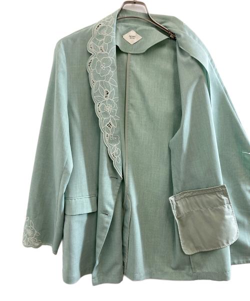 Ameri（アメリ）AMERI (アメリ) MEDI LACE EMBROIDERY COLLAR JACKET　0225106330780 グリーン サイズ:Mの古着・服飾アイテム