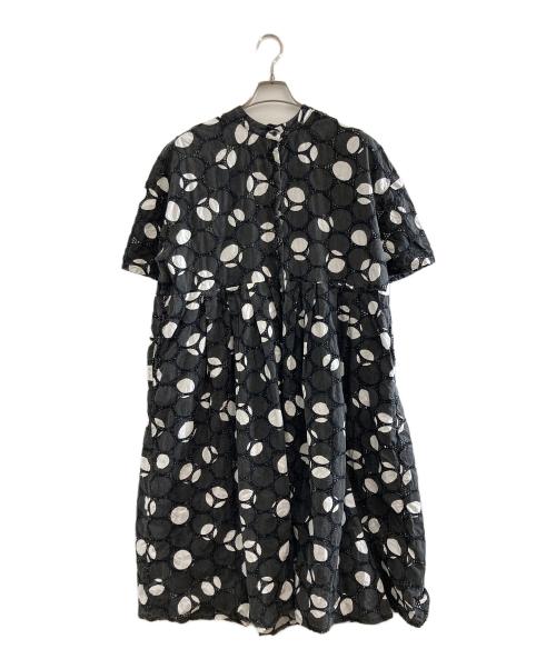 BEARDSLEY（ビアズリー）BEARDSLEY (ビアズリー) ドットパターンシャツワンピース　BEZ1031609A0002 ブラック サイズ:Fの古着・服飾アイテム