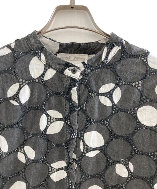 BEARDSLEY（ビアズリー）BEARDSLEY (ビアズリー) ドットパターンシャツワンピース　BEZ1031609A0002 ブラック サイズ:Fの古着・服飾アイテム