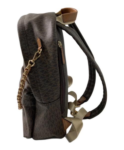 MICHAEL KORS（マイケルコース）MICHAEL KORS (マイケルコース) モノグラムリュック ブラウンの古着・服飾アイテム