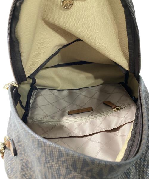 MICHAEL KORS（マイケルコース）MICHAEL KORS (マイケルコース) モノグラムリュック ブラウンの古着・服飾アイテム