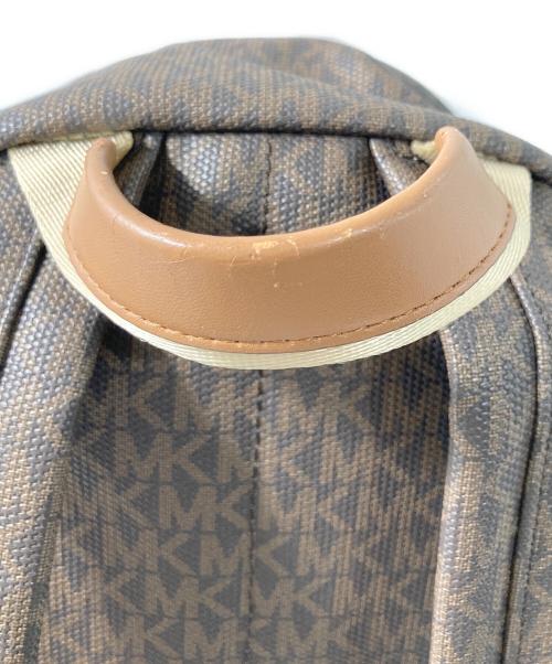 MICHAEL KORS（マイケルコース）MICHAEL KORS (マイケルコース) モノグラムリュック ブラウンの古着・服飾アイテム
