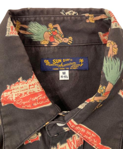 Sun Surf（サンサーフ）Sun Surf (サンサーフ) コットンツイルハワイアンタトゥーウエスタンシャツ ブラウン サイズ:Mの古着・服飾アイテム