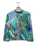 LEONARD FASHIONレオナールファッション）の古着「総柄カーディガン　0339143」｜総柄