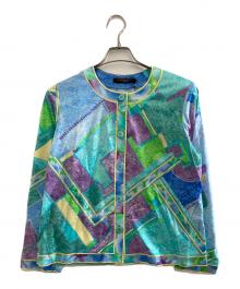 LEONARD FASHION（レオナールファッション）の古着「総柄カーディガン　0339143」｜総柄