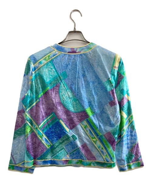 LEONARD FASHION（レオナールファッション）LEONARD FASHION (レオナールファッション) 総柄カーディガン　0339143 総柄 サイズ:LLの古着・服飾アイテム