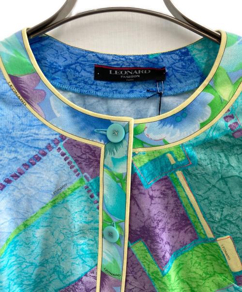 LEONARD FASHION（レオナールファッション）LEONARD FASHION (レオナールファッション) 総柄カーディガン　0339143 総柄 サイズ:LLの古着・服飾アイテム