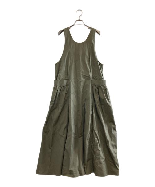 bilitis dix-sept ans（ビリティスディセッタン）bilitis dix-sept ans (ビリティスディセッタン) Big Tabrier Dress グリーン サイズ:Sの古着・服飾アイテム