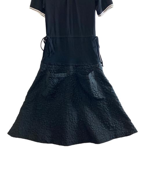 PLAN C（プランシー）PLAN C (プランシー) ドッキングワンピース ブラック サイズ:Sの古着・服飾アイテム