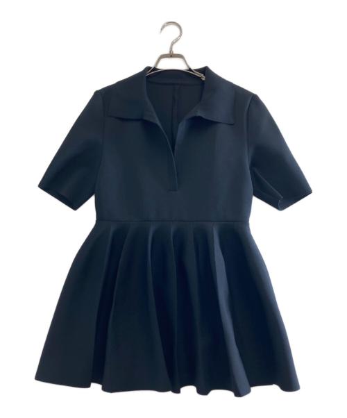 ADORE（アドーア）ADORE (アドーア) フォルムドペプラムニット ブラック サイズ:Mの古着・服飾アイテム