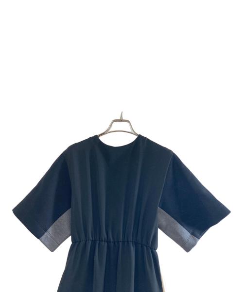 PLAN C（プランシー）Plan C (プランシー) ボーダーロングドレス　ABCAC57JHZTP040 ブラック サイズ:40の古着・服飾アイテム