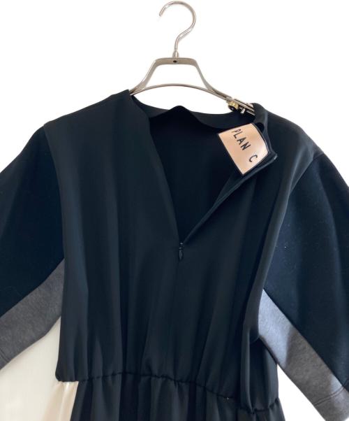 PLAN C（プランシー）Plan C (プランシー) ボーダーロングドレス　ABCAC57JHZTP040 ブラック サイズ:40の古着・服飾アイテム