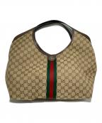 GUCCIグッチ）の古着「ジリオ ラージ トートバッグ　853971」｜ベージュ
