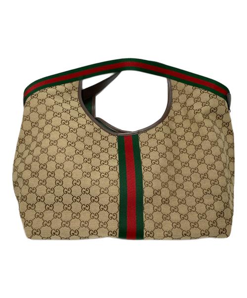 GUCCI（グッチ）GUCCI (グッチ) ジリオ ラージ トートバッグ　853971 ベージュの古着・服飾アイテム