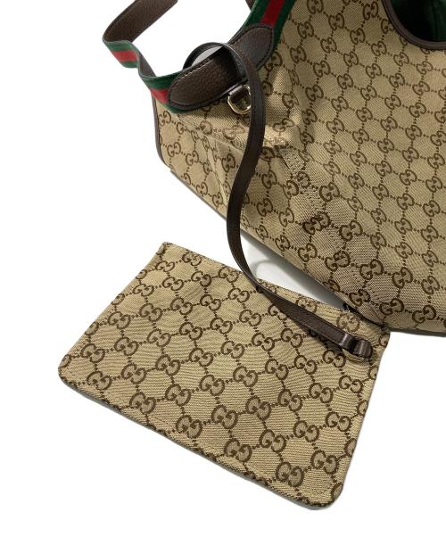 GUCCI（グッチ）GUCCI (グッチ) ジリオ ラージ トートバッグ　853971 ベージュの古着・服飾アイテム