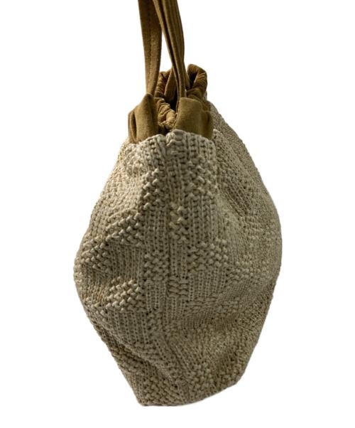 MARC JACOBS（マークジェイコブス）MARC JACOBS (マークジェイコブス) The Summer Woven Cristina Tote ベージュの古着・服飾アイテム