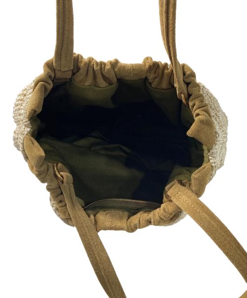 MARC JACOBS（マークジェイコブス）MARC JACOBS (マークジェイコブス) The Summer Woven Cristina Tote ベージュの古着・服飾アイテム