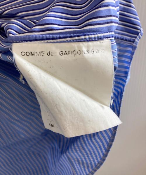 COMME des GARCONS SHIRT（コムデギャルソンシャツ）COMME des GARCONS SHIRT (コムデギャルソンシャツ) ストライプシャツ スカイブルー サイズ:Lの古着・服飾アイテム