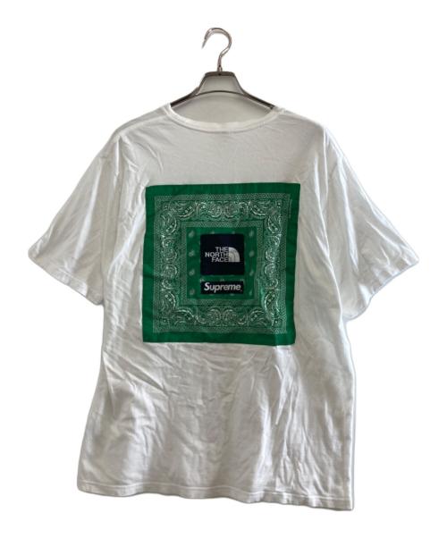 THE NORTH FACE（ザ ノース フェイス）THE NORTH FACE (ザ ノース フェイス) Supreme (シュプリーム) Bandana Te ホワイト サイズ:XLの古着・服飾アイテム