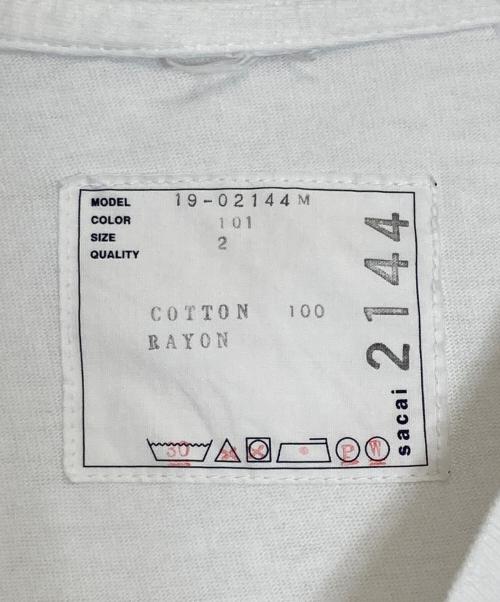 sacai（サカイ）sacai (サカイ) Dr.woo Tシャツ ホワイト サイズ:2の古着・服飾アイテム