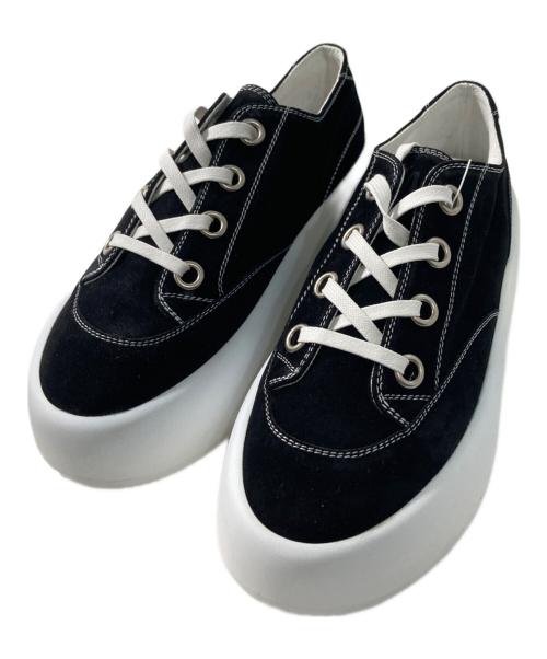 MM6 Maison Margiela（エムエムシックスメゾンマルジェラ）MM6 Maison Margiela (エムエムシックスメゾンマルジェラ) プラットフォームスニーカー ブラック サイズ:38の古着・服飾アイテム