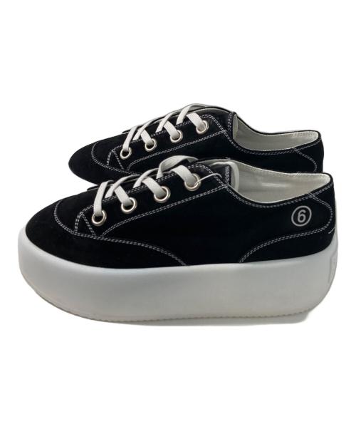 MM6 Maison Margiela（エムエムシックスメゾンマルジェラ）MM6 Maison Margiela (エムエムシックスメゾンマルジェラ) プラットフォームスニーカー ブラック サイズ:38の古着・服飾アイテム