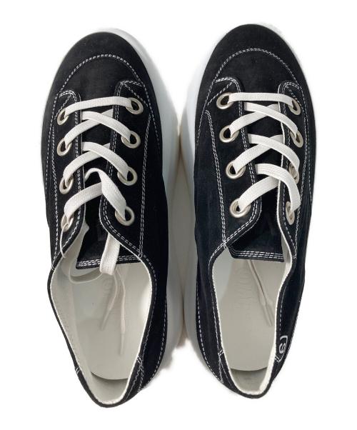 MM6 Maison Margiela（エムエムシックスメゾンマルジェラ）MM6 Maison Margiela (エムエムシックスメゾンマルジェラ) プラットフォームスニーカー ブラック サイズ:38の古着・服飾アイテム