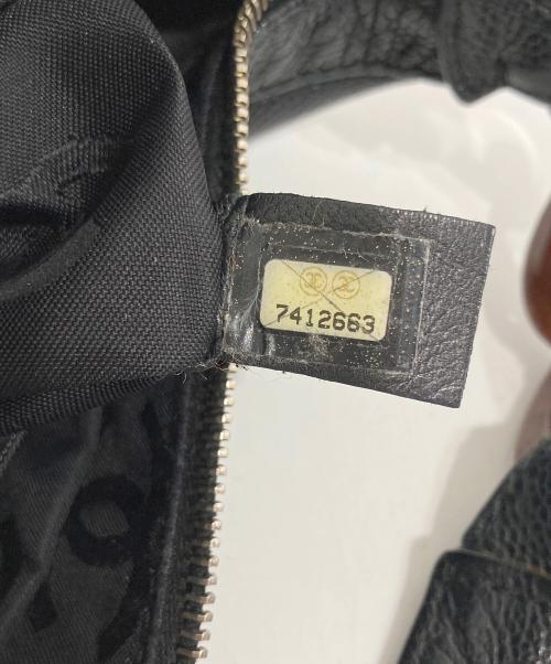 CHANEL（シャネル）CHANEL (シャネル) ウッドチェーンレザーワンショルダーバッグ ブラックの古着・服飾アイテム