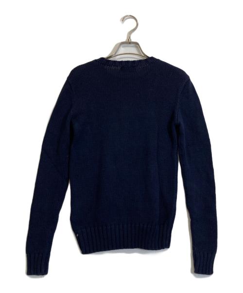 POLO RALPH LAUREN（ポロ・ラルフローレン）POLO RALPH LAUREN (ポロ・ラルフローレン) 星条旗柄ニット ネイビー サイズ:XSの古着・服飾アイテム