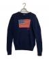 POLO RALPH LAUREN（ポロ・ラルフローレン）の古着「星条旗柄ニット」｜ネイビー