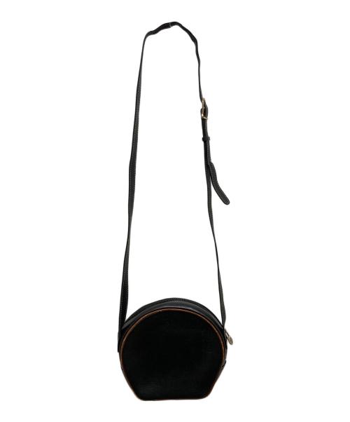 CELINE（セリーヌ）CELINE (セリーヌ) レザーショルダーバッグ ブラックの古着・服飾アイテム