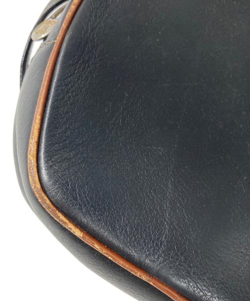 CELINE（セリーヌ）CELINE (セリーヌ) レザーショルダーバッグ ブラックの古着・服飾アイテム