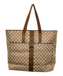 GUCCI（グッチ）の古着「GGキャンバストートバッグ」｜ブラウン