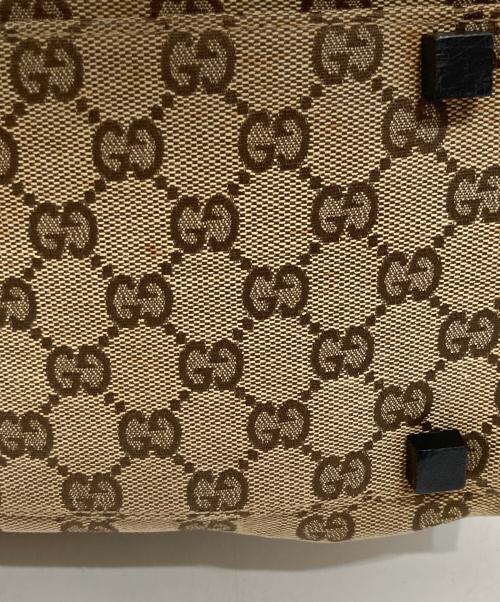 GUCCI（グッチ）GUCCI (グッチ) GGキャンバストートバッグ ブラウンの古着・服飾アイテム