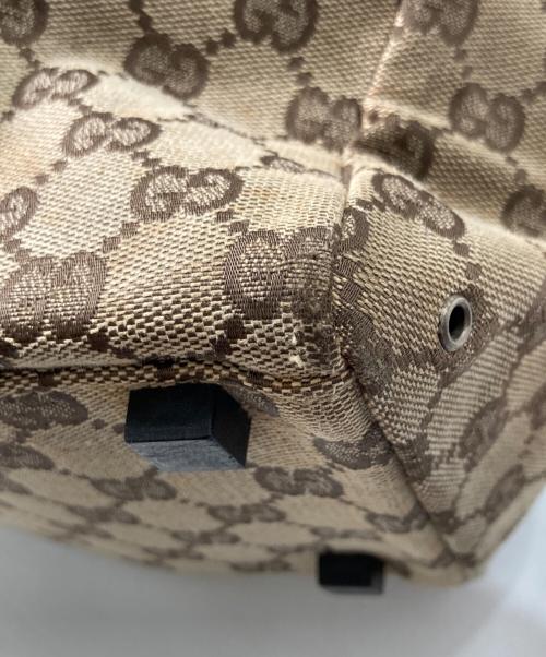 GUCCI（グッチ）GUCCI (グッチ) GGキャンバストートバッグ ブラウンの古着・服飾アイテム