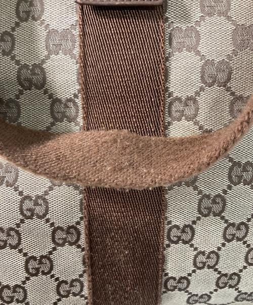 GUCCI（グッチ）GUCCI (グッチ) GGキャンバストートバッグ ブラウンの古着・服飾アイテム